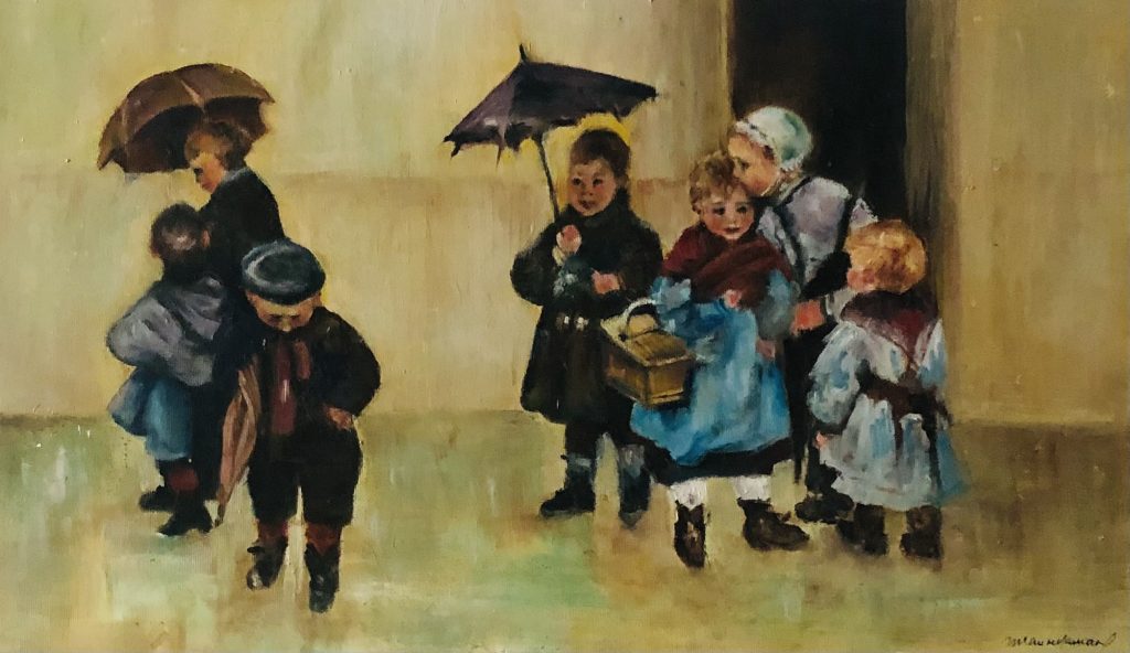 Sortie d’école, une oeuvre de Bee Pellerin.