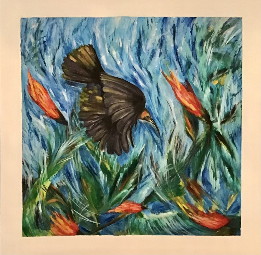 Comme un oiseau au paradis, une oeuvre de Bee Pellerin.